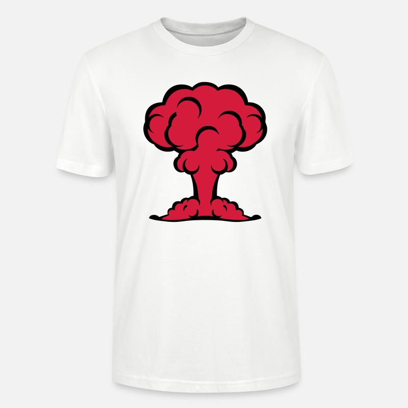Atom-Nuclear-Pilsen Bombe Explosion - Stanley/Stella Unisex Bio-T-Shirt CRAFTER - Weiß