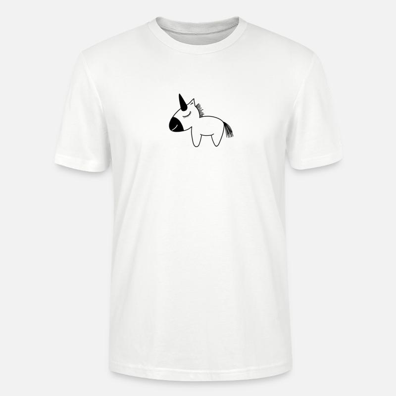 Süßes kleines Einhorn - Stanley/Stella Unisex Bio-T-Shirt CRAFTER - Weiß