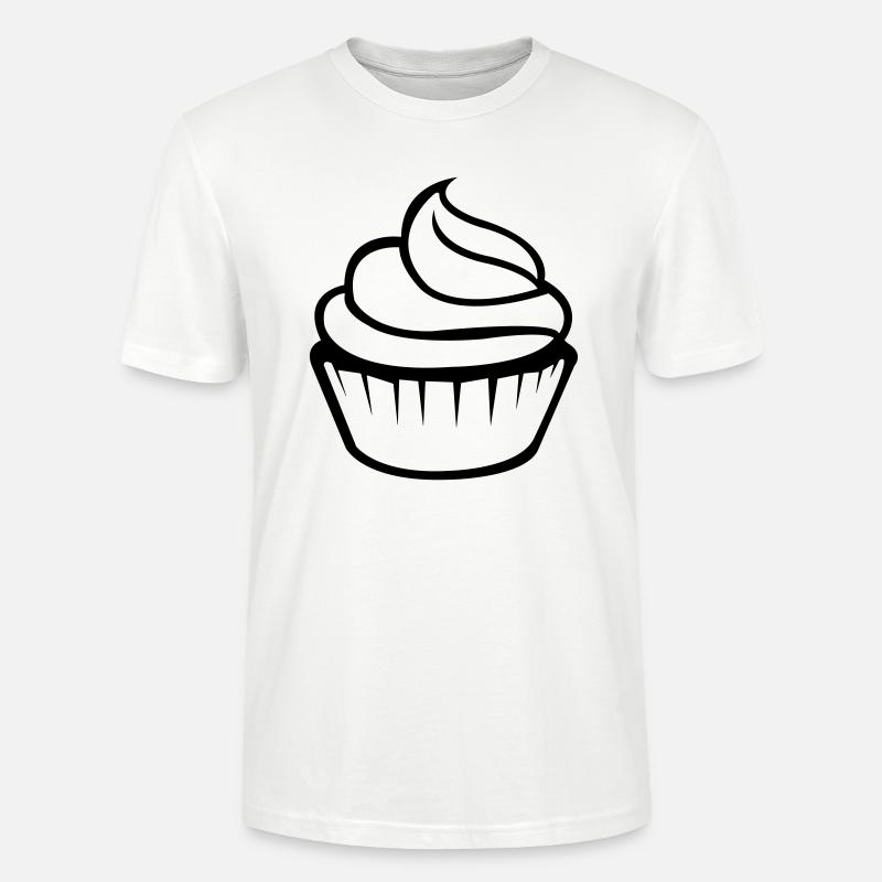 cupcake - Stanley/Stella CRAFTER Unisex Organic T-Shirt - white