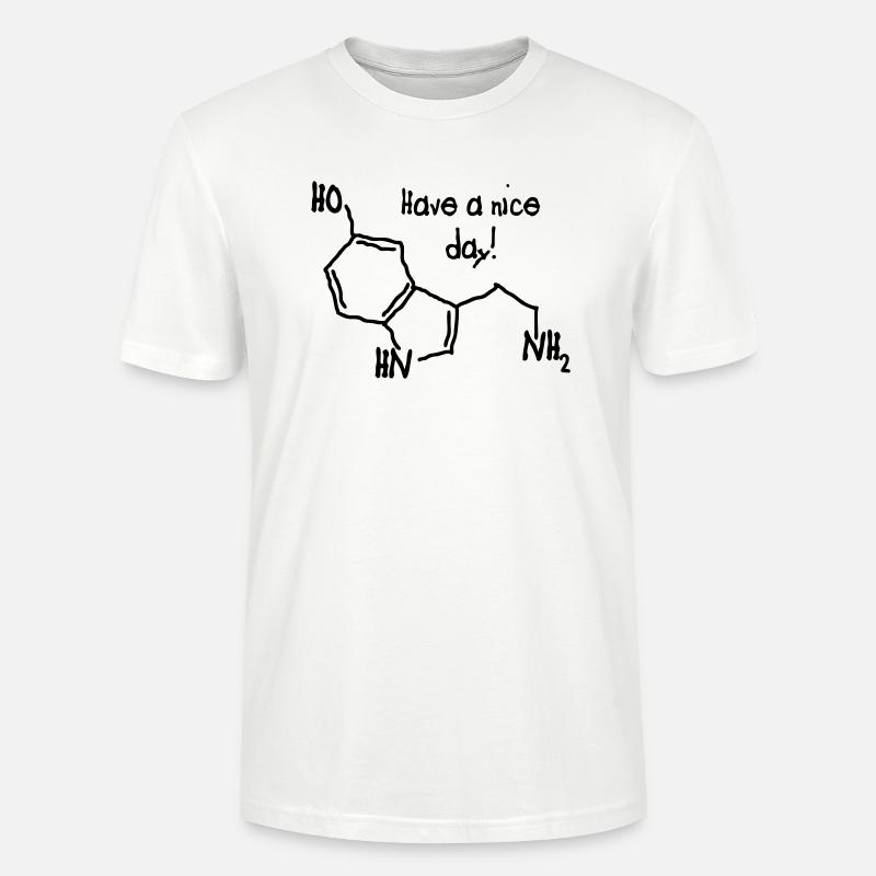 Serotonin - Stanley/Stella Unisex Bio-T-Shirt CRAFTER - Weiß