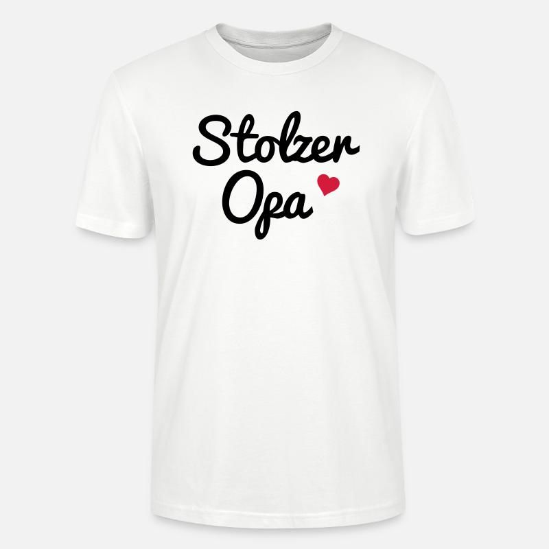 Stolzer Opa - Stanley/Stella Unisex Bio-T-Shirt CRAFTER - Weiß