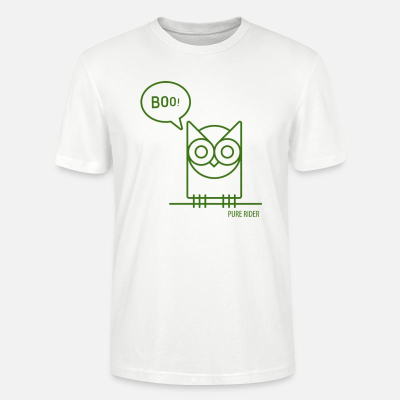PureRider Eule - Stanley/Stella Unisex Bio-T-Shirt CRAFTER - Weiß