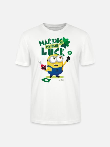 Minions Making My Own Luck - T-shirt bio CRAFTER Stanley Stella Unisexe - blanc