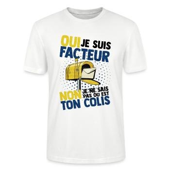 Facteur - T-shirt bio CRAFTER Stanley Stella Unisexe - blanc - Devant - Alina (178cm) & Michal (187cm)
