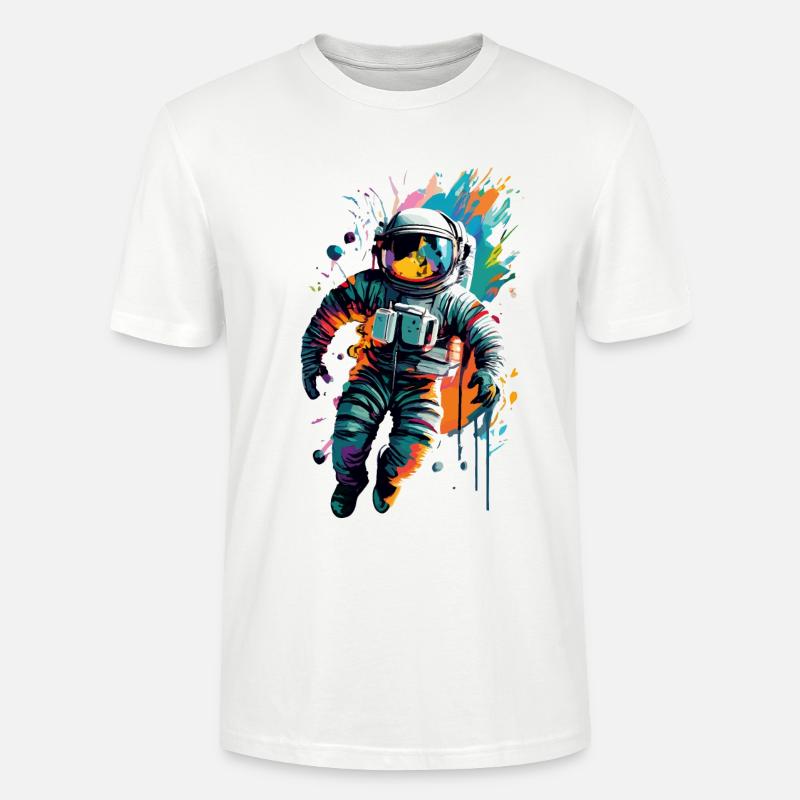 Astronaute dans l’espace spatial - Astronaut Space - T-shirt bio CRAFTER Stanley Stella Unisexe - blanc