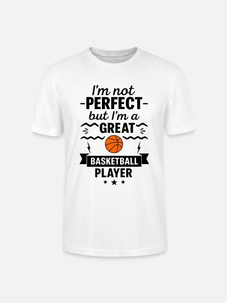 Pas parfait mais un grand basketteur - T-shirt bio CRAFTER Stanley Stella Unisexe - blanc