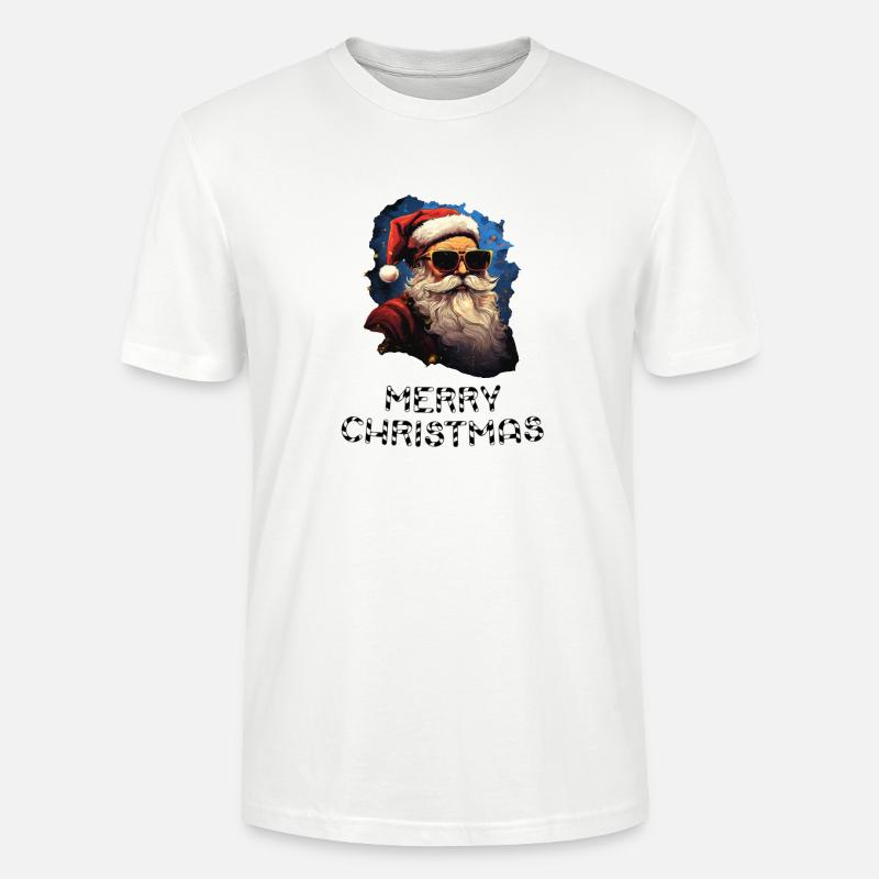 Weihnachtsmann - Marry Christmas - Stanley/Stella Unisex Bio-T-Shirt CRAFTER - Weiß