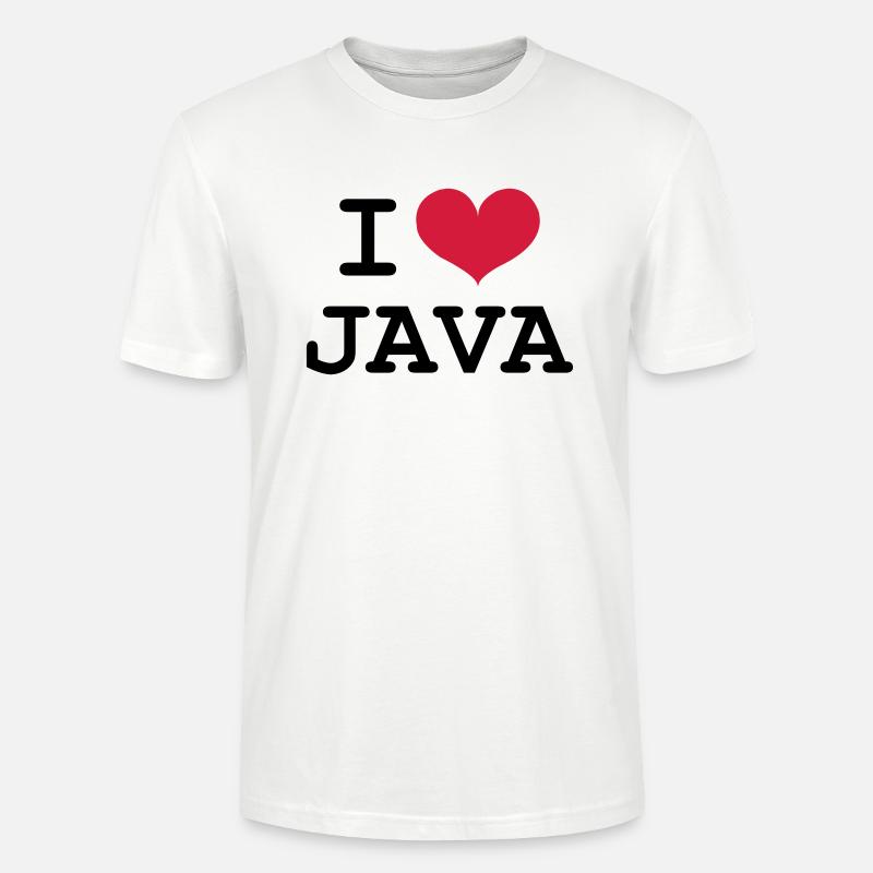 I Love Java - T-shirt bio CRAFTER Stanley Stella Unisexe - blanc