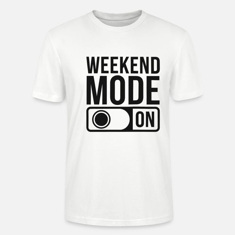 Mode week-end activé - T-shirt bio CRAFTER Stanley Stella Unisexe - blanc
