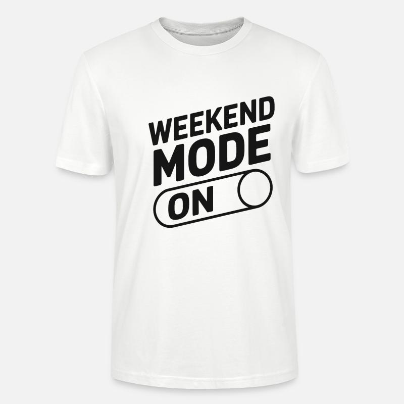 Weekend Mode On - Stanley/Stella Unisex Bio-T-Shirt CRAFTER - Weiß
