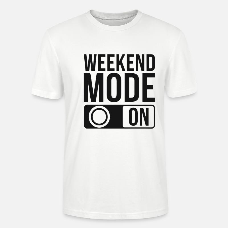 Mode week-end activé - T-shirt bio CRAFTER Stanley Stella Unisexe - blanc