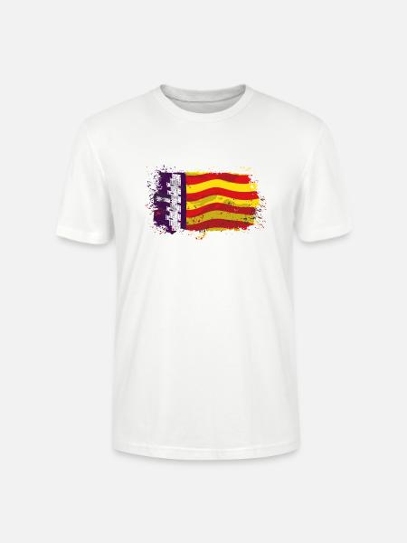 Mallorca Flag - Stanley/Stella Unisex Bio-T-Shirt CRAFTER - Weiß