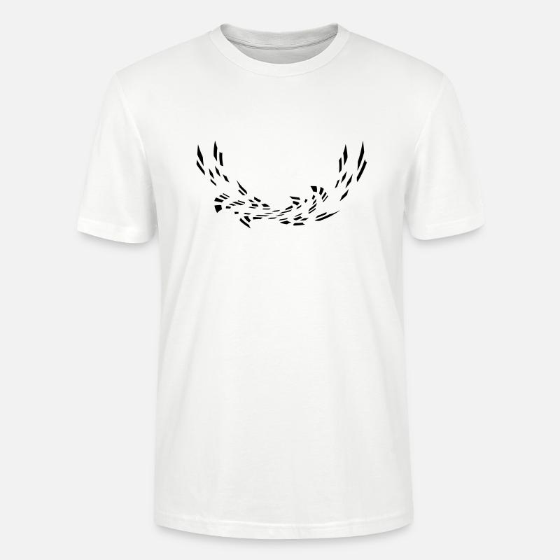 Abstraktes Muster - Stanley/Stella Unisex Bio-T-Shirt CRAFTER - Weiß
