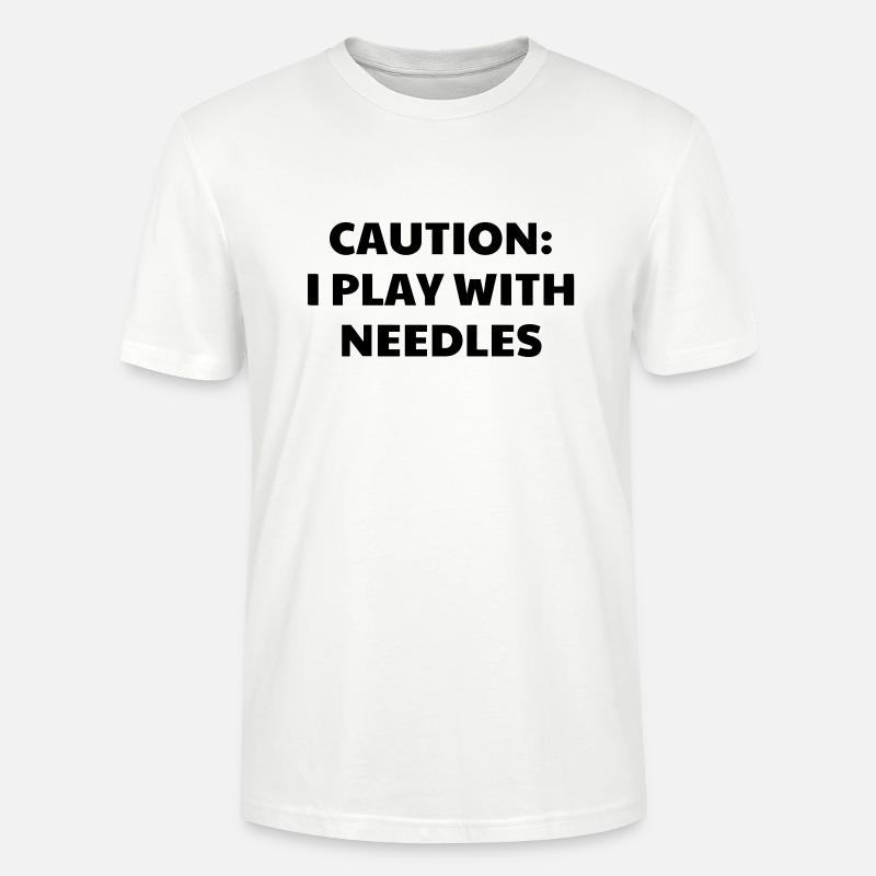 Stricken / stricker / Sticken / mode - Stanley/Stella Unisex Bio-T-Shirt CRAFTER - Weiß