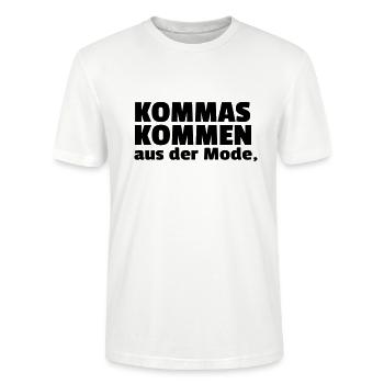 Kommas - Stanley/Stella Unisex Bio-T-Shirt CRAFTER - Weiß - Vorne - Alina (178cm) & Michal (187cm)