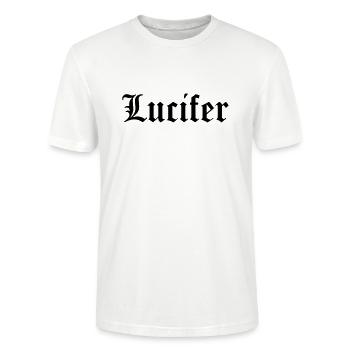 Lucifer - T-shirt bio CRAFTER Stanley Stella Unisexe - blanc - Devant - Alina (178cm) & Michal (187cm)