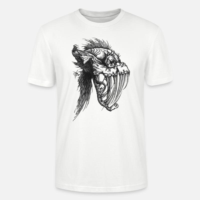 Monsterfisch - Stanley/Stella Unisex Bio-T-Shirt CRAFTER - Weiß