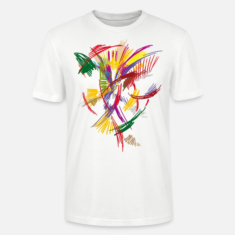 Farben Muster - Stanley/Stella Unisex Bio-T-Shirt CRAFTER - Weiß
