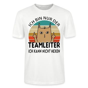 Teamleiter - Stanley/Stella Unisex Bio-T-Shirt CRAFTER - Weiß - Vorne - Alina (178cm) & Michal (187cm)