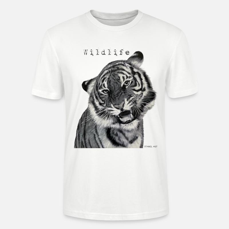 Tiger - Stanley/Stella Unisex Bio-T-Shirt CRAFTER - Weiß