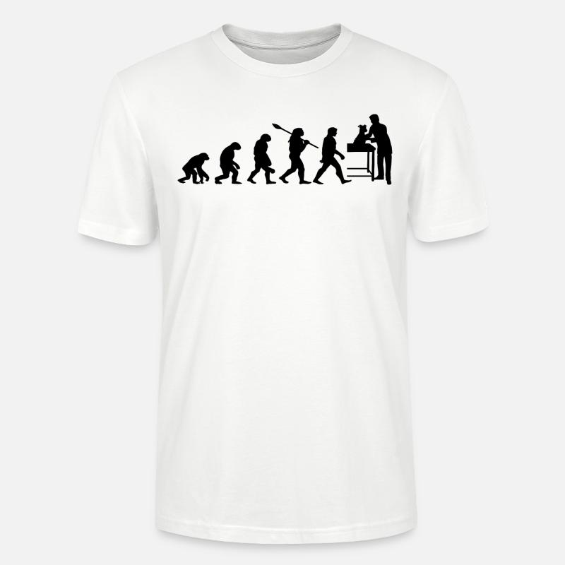 Veterinary Evolution Geschenk für Tierärzte - Stanley/Stella Unisex Bio-T-Shirt CRAFTER - Weiß