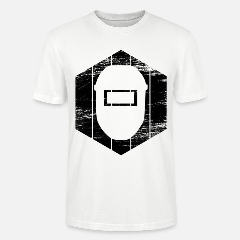 Schweißerhelm - Stanley/Stella Unisex Bio-T-Shirt CRAFTER - Weiß