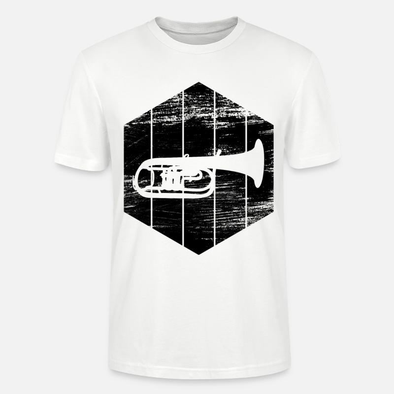 Trompete - Stanley/Stella Unisex Bio-T-Shirt CRAFTER - Weiß