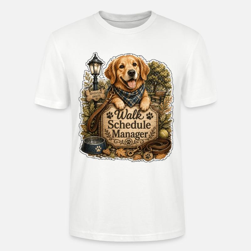 Walk Schedule Manager Hund - Stanley/Stella Unisex Bio-T-Shirt CRAFTER - Weiß
