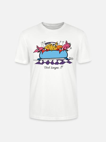 Tout baigne !! - T-shirt bio CRAFTER Stanley Stella Unisexe - blanc