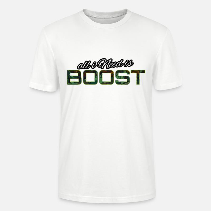 All i Need is boost - Stanley/Stella Unisex Bio-T-Shirt CRAFTER - Weiß