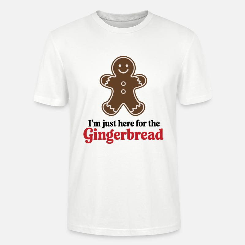 Gingerbread Lebkuchenmann Lebkuchen Weihnachten - Stanley/Stella Unisex Bio-T-Shirt CRAFTER - Weiß