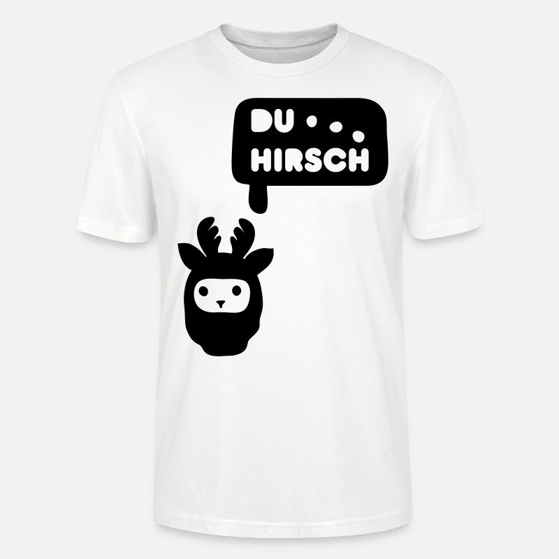vous Hirsch - T-shirt bio CRAFTER Stanley Stella Unisexe - blanc