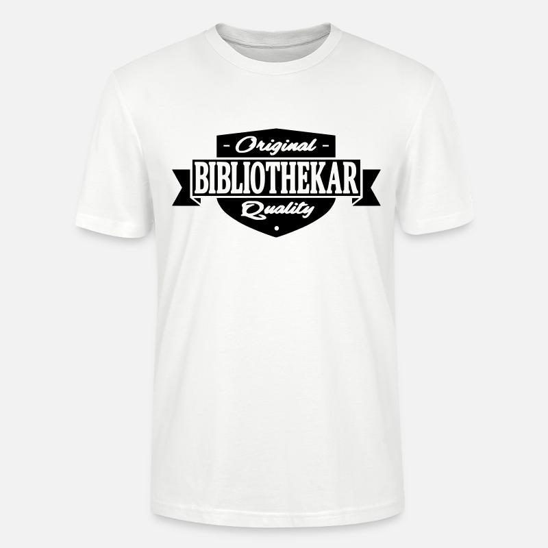 bibliothekar - Stanley/Stella Unisex Bio-T-Shirt CRAFTER - Weiß