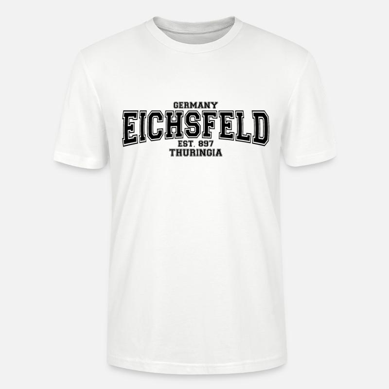 Eichsfeld Est. 897 Black - Stanley/Stella Unisex Bio-T-Shirt CRAFTER - Weiß