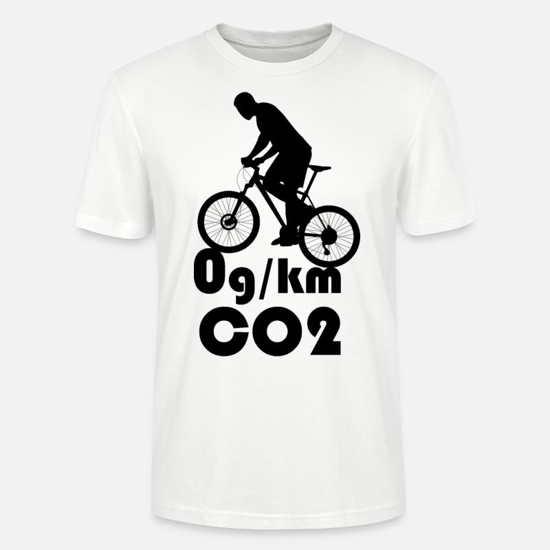 Klimawandel CO2 Neutral Radfahren - Stanley/Stella Unisex Bio-T-Shirt CRAFTER - Weiß