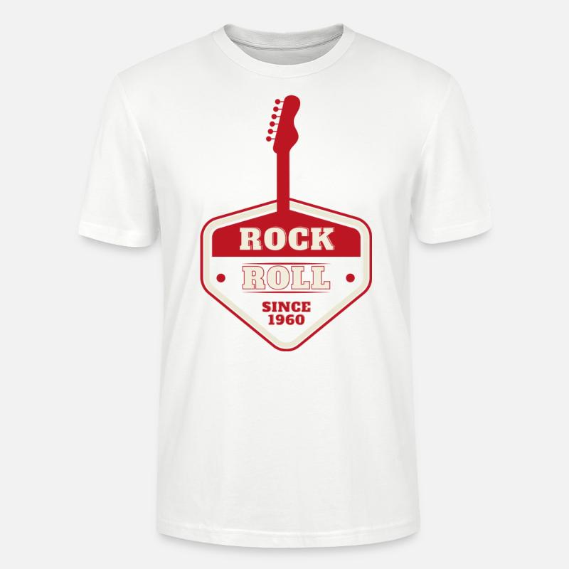 ROCK 'N' ROLL SEIT 1960 - Stanley/Stella Unisex Bio-T-Shirt CRAFTER - Weiß
