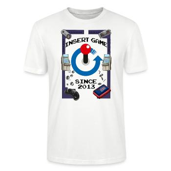 10th Anniversay (Light Design) - Stanley/Stella CRAFTER Unisex Organic T-Shirt - white - Front - Alina (178cm) & Michal (187cm)