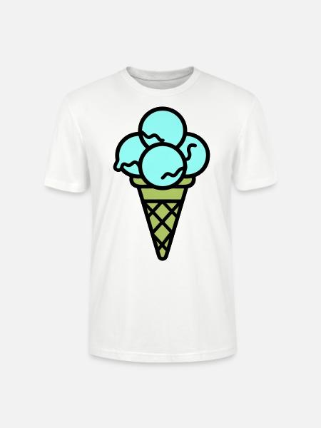 Eicreme Eis Lecker - Stanley/Stella Unisex Bio-T-Shirt CRAFTER - Weiß