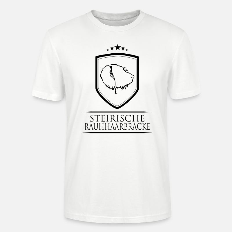 STEIRISCHE RAUHHAARBRACKE WAPPEN - Stanley/Stella Unisex Bio-T-Shirt CRAFTER - Weiß