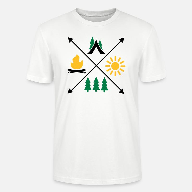 Camping - Stanley/Stella Unisex Bio-T-Shirt CRAFTER - Weiß