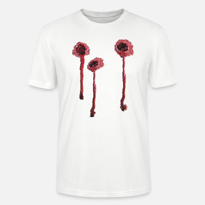 3 Einschusslöcher plastisch - Stanley/Stella Unisex Bio-T-Shirt CRAFTER - Weiß