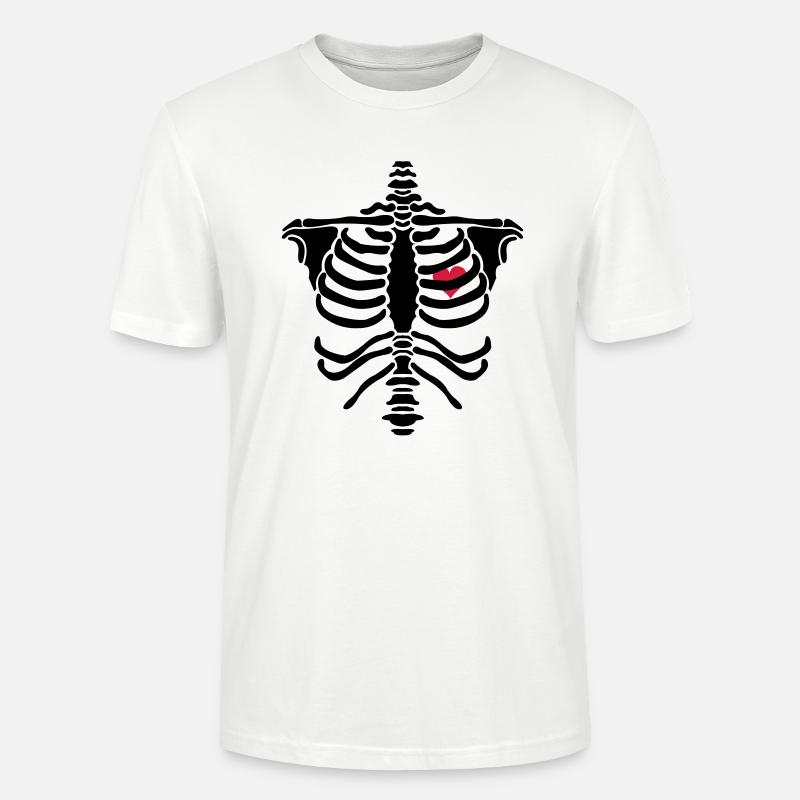 skelett2 - Stanley/Stella CRAFTER Unisex Organic T-Shirt - white