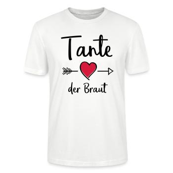 tante der braut - Stanley/Stella Unisex Bio-T-Shirt CRAFTER - Weiß - Vorne - Alina (178cm) & Michal (187cm)