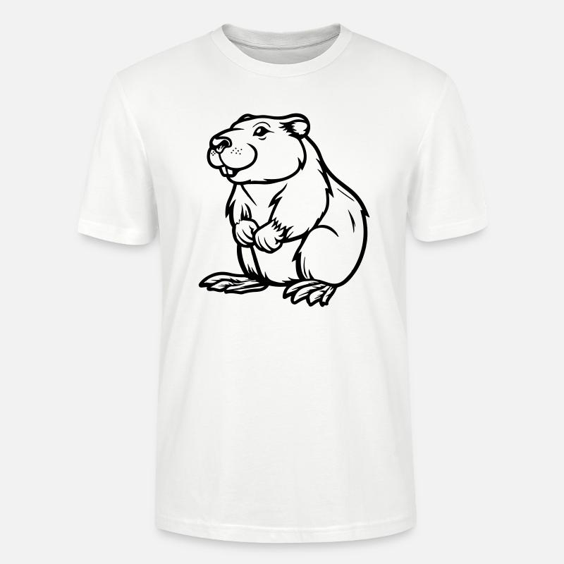 hamster comic tier - Stanley/Stella Unisex Bio-T-Shirt CRAFTER - Weiß