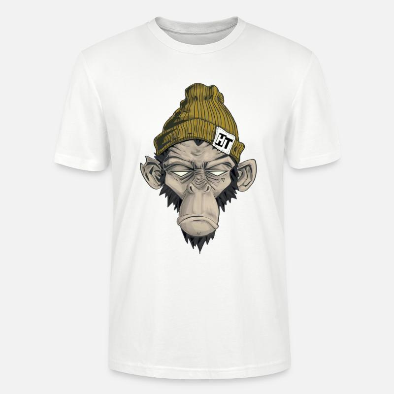 Rap Monkey - Stanley/Stella Unisex Bio-T-Shirt CRAFTER - Weiß