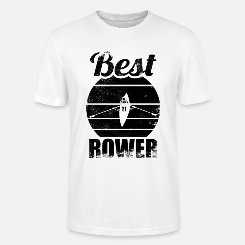 Bester Ruderer - Stanley/Stella Unisex Bio-T-Shirt CRAFTER - Weiß