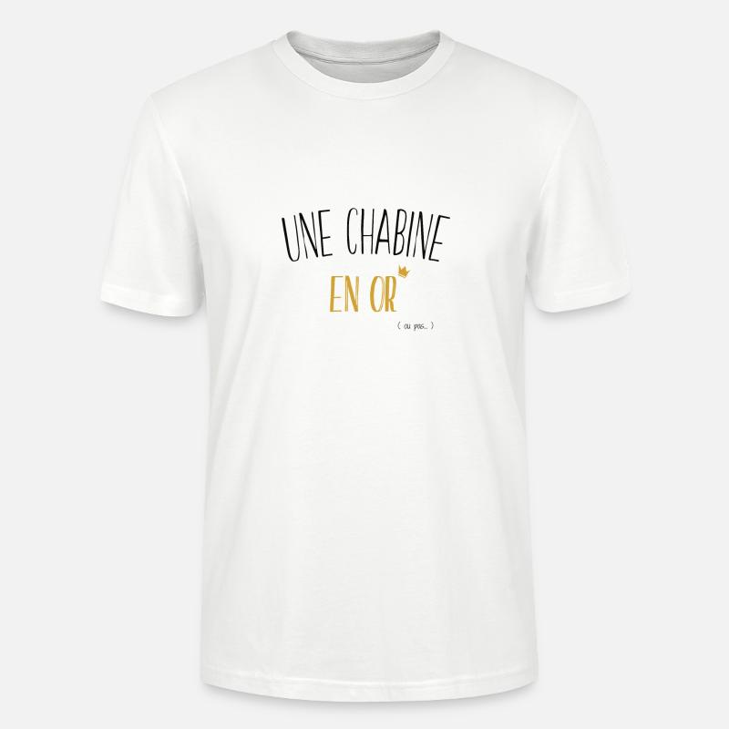 une chabine en or - T-shirt bio CRAFTER Stanley Stella Unisexe - blanc