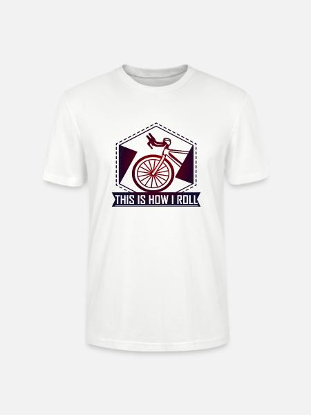 Vélo. Je roule - T-shirt bio CRAFTER Stanley Stella Unisexe - blanc