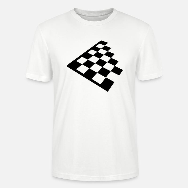 Chess - Stanley/Stella CRAFTER Unisex Organic T-Shirt - white