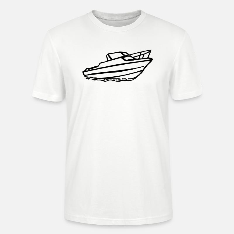 Schiff Motorboot - Stanley/Stella Unisex Bio-T-Shirt CRAFTER - Weiß
